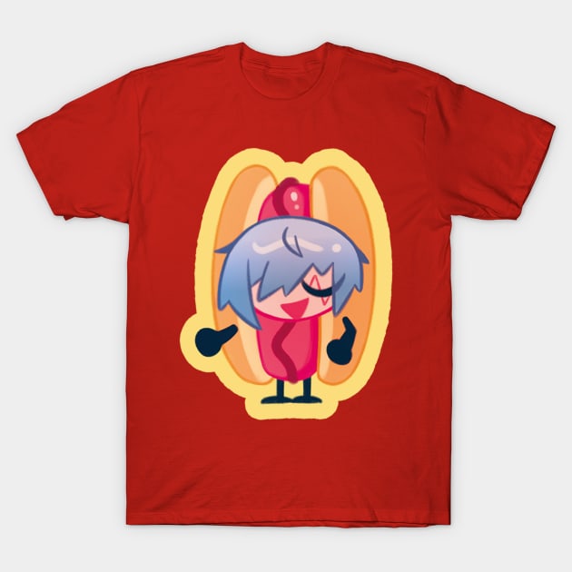 Hotdog Fulgur T-Shirt by OkiComa